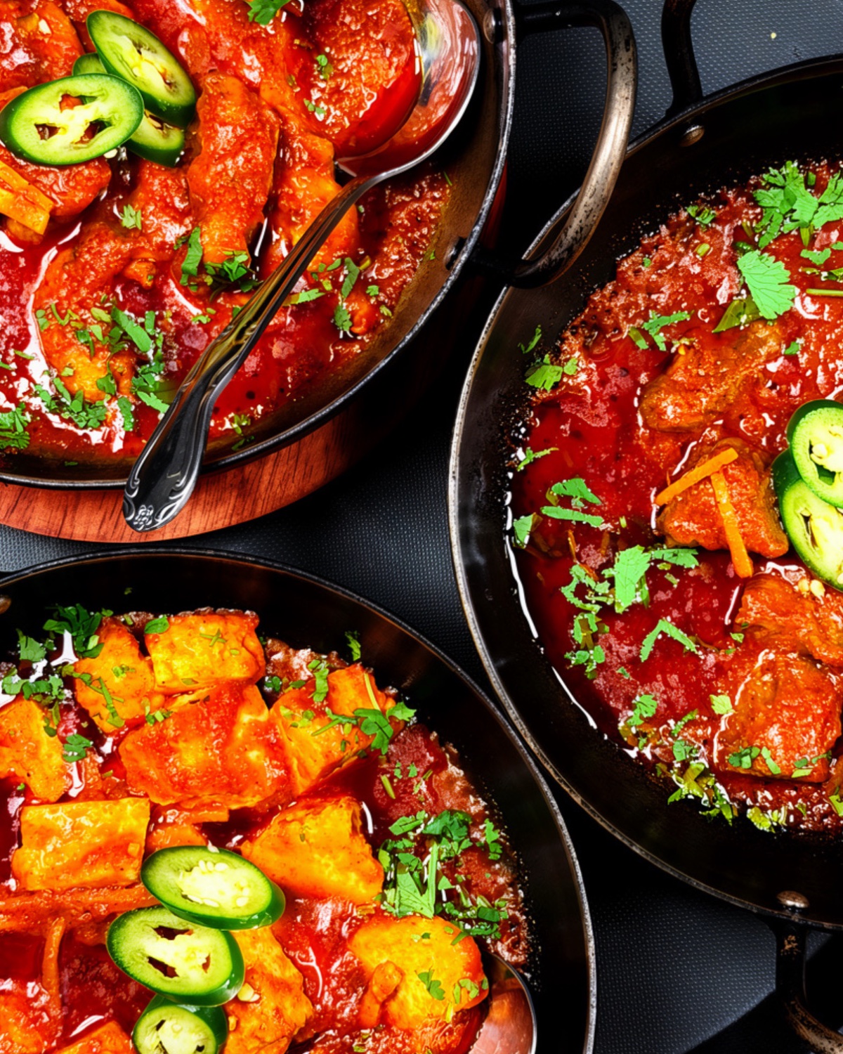 Karahi at Ma'am Saab, Charleston: wok-cooked curry with tomato and ginger