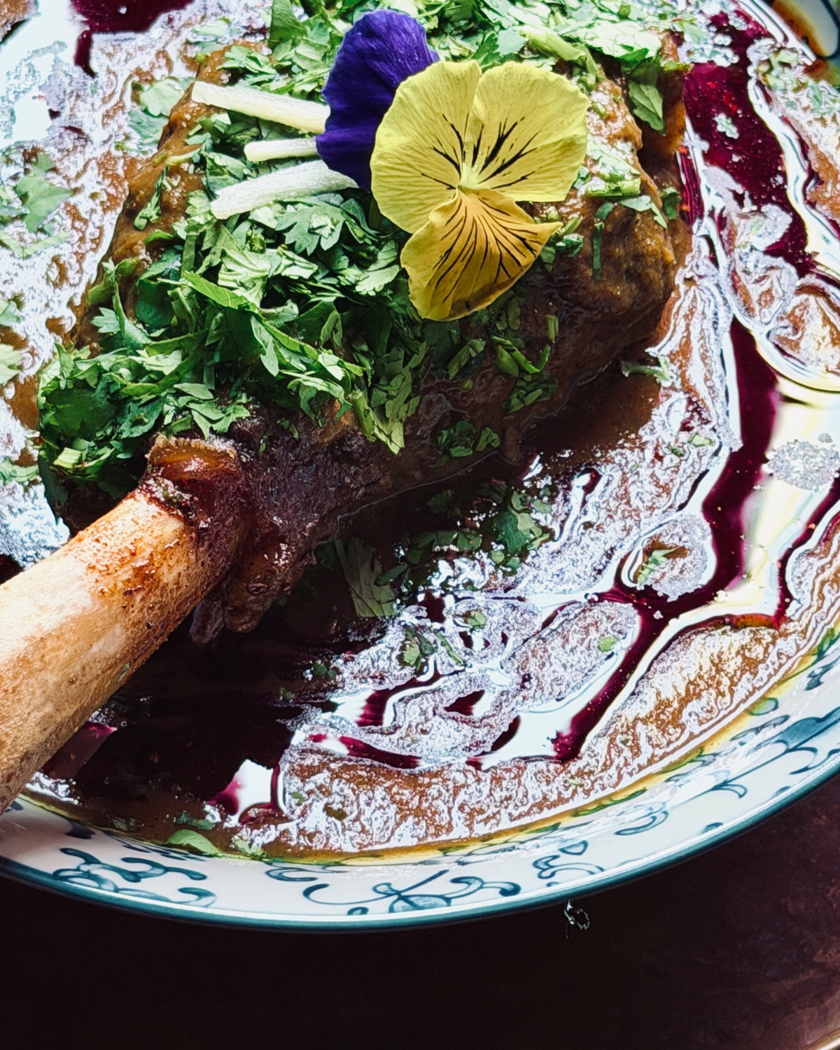 Nihari at Ma'am Saab, Charleston: slow-cooked lamb shank in spiced gravy