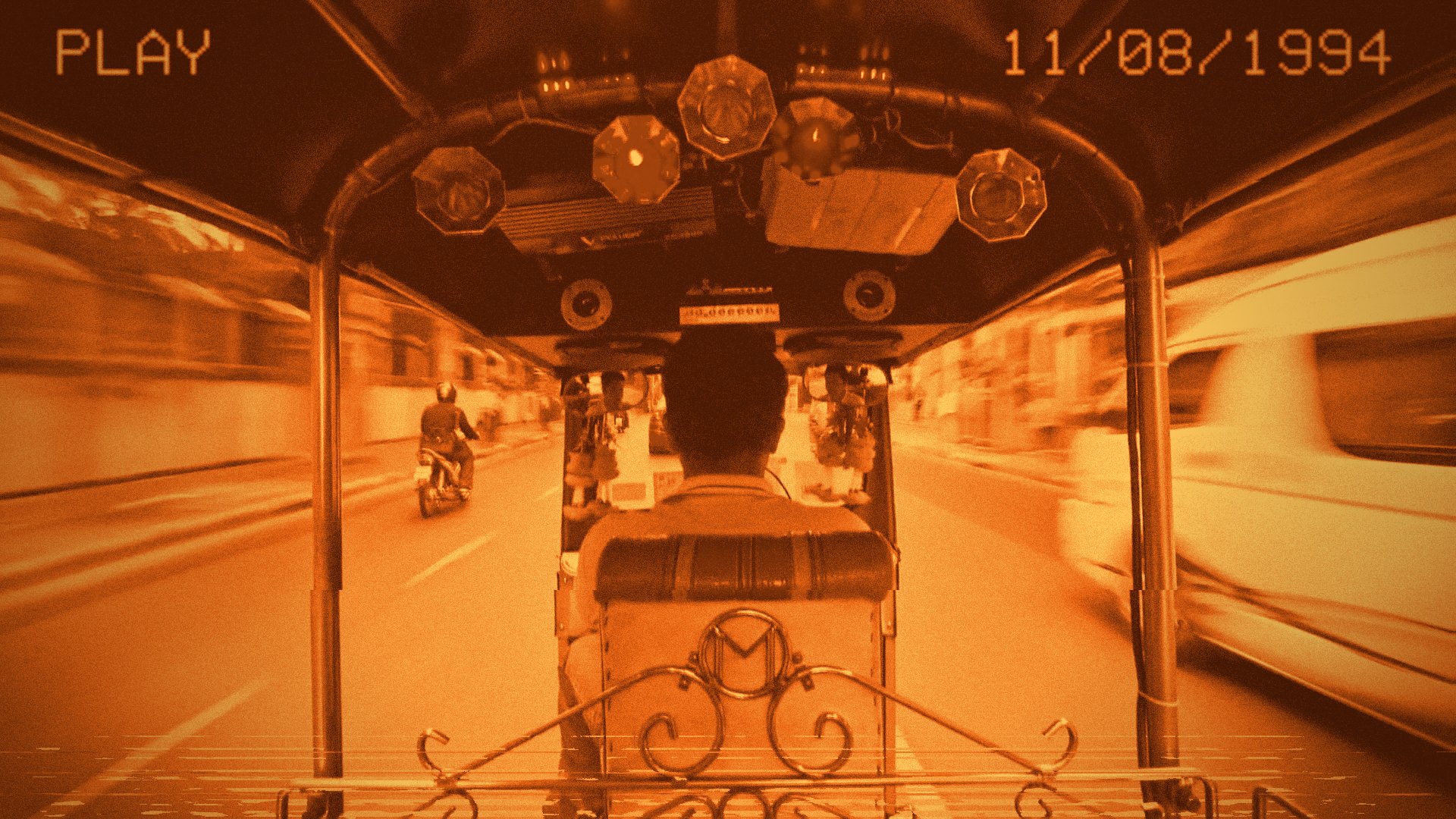 Rickshaw ride through the city